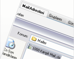Excel ve Text Formatında Mail Ekleme 
