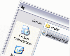 HTML Mail Taslağını Programa Ekleme 